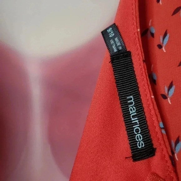 Maurices | Coral Sun | Dress | waistband | Orange | Size 9/10 - Picture 4 of 5